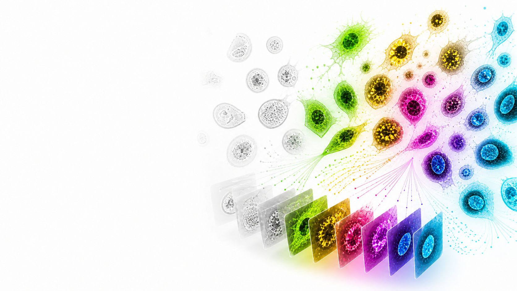 Digital progression from brightfield cell images to multichannel fluorescent phenotypes and computational features