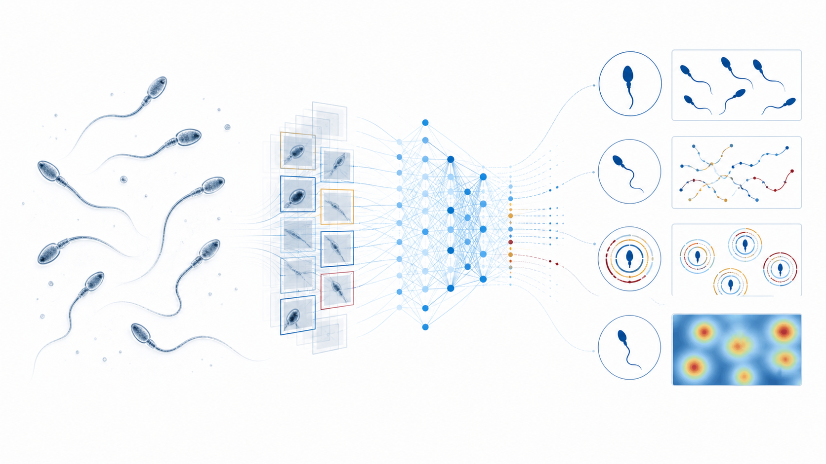 Label-free sperm images analyzed by an artificial intelligence network